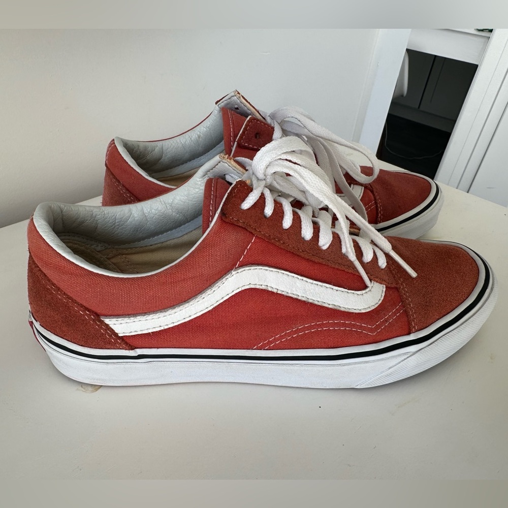 Red Vans Old Skool Shoes